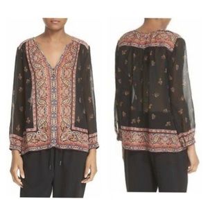 Joie Haya Tunic Top Long Sleeves Sz Medium